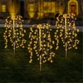 thumbnail image 6 of CoreLiving Solar Powered Willow Tree Lights, Waterproof LED Fairy Pathway String Lighting, Copper Wire Decorative Outdoor Garden Stake for Xmas Decor, 1 Pack, 6 of 9