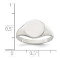 thumbnail image 3 of 925 Sterling Silver Solid Polished Signet Ring Size 8 - 2.9 Grams -  Jewelry Gift for Mom, 3 of 5