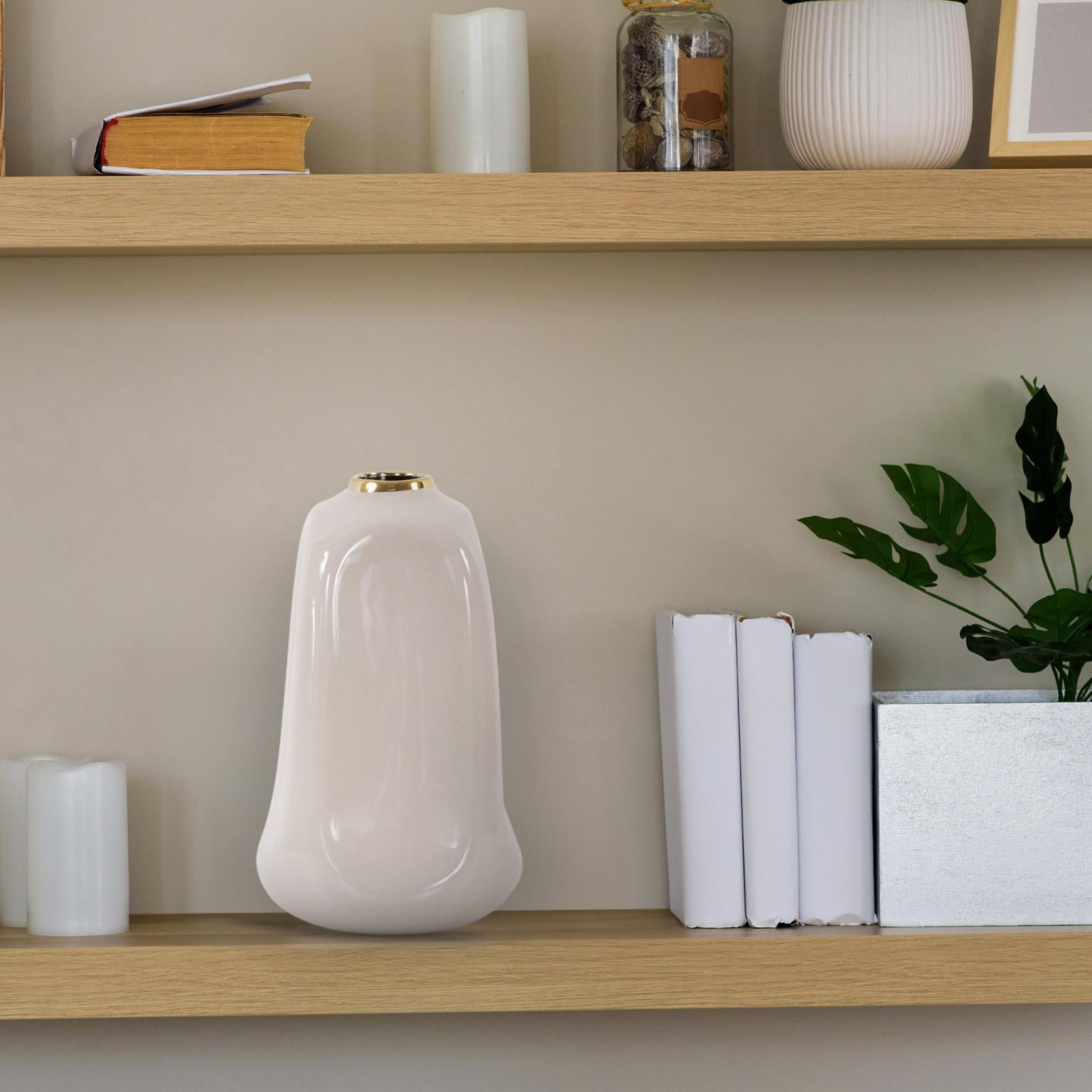 Christana Concaved Ceramic Vase- Tall