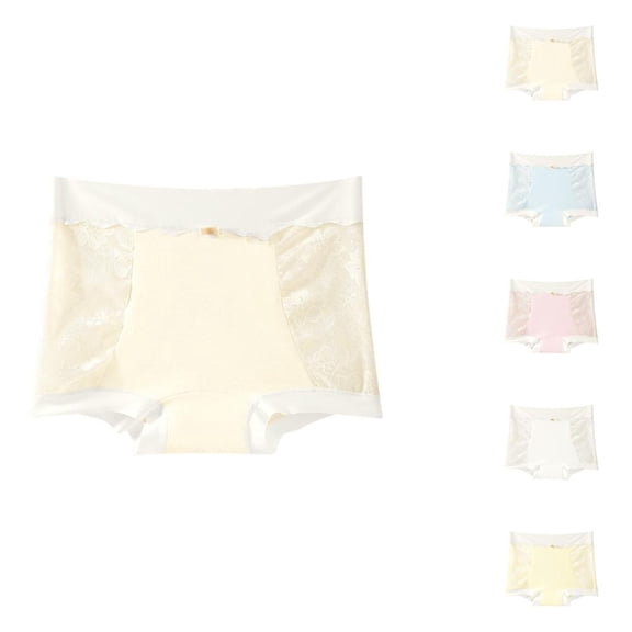 Bxsruta Women's Comfortable High Waist Cotton Briefs 1-Pack, Solid Underwear for Daily Wear