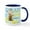 White/Navy Inside, variant on CafePress - Charlie Brown Comic Strip - 11 oz Ceramic Mug - Novelty Coffee Tea Cup