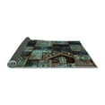 thumbnail image 2 of Ahgly Company Indoor Round Patchwork Light Blue Transitional Area Rugs, 5' Round, 2 of 4