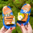 thumbnail image 2 of Linfrsh Slide Sandals for Kids Boys Girls Slip On Cute Pattern Slide Sandals Comfort Non-Slip Thick Sole Pillow Slippers Summer Shower Shoes Pool Beach Shoes(Blue,Size 10 ), 2 of 5