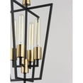 thumbnail image 5 of Maxim Wings 4-Light Pendant - Black / Satin Brass - 11654BKSBR, 5 of 5
