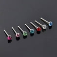 thumbnail image 6 of Sunjoy Tech 60Pcs Nose Rings Piercing Attractive Rhinestone Comfortable to Wear Shiny Body Jewelry Hypoallergenic Stainless Steel Nose Studs Rings Jewelry Accessory, 6 of 8