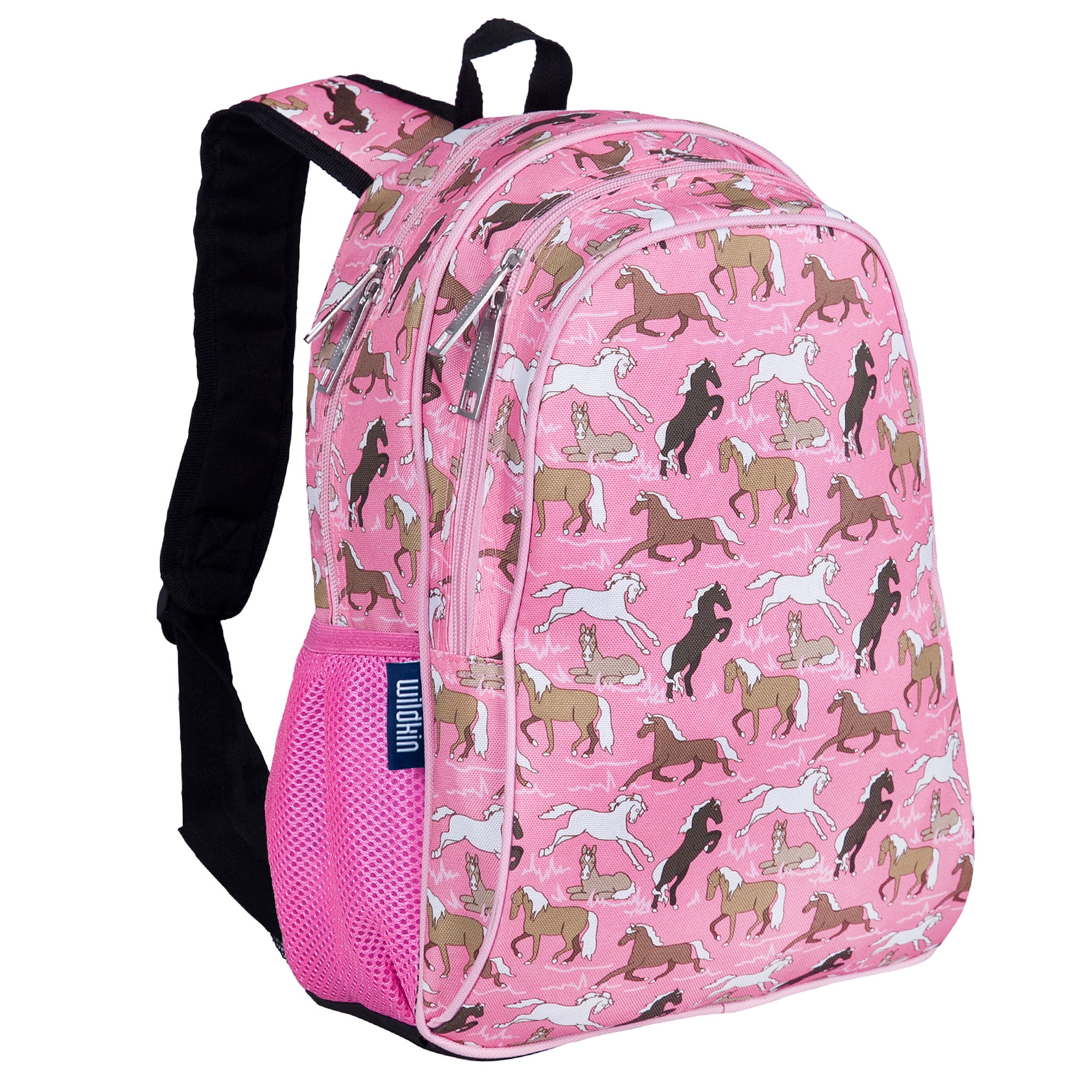 Wildkin Kids 15 Inch School and Travel Backpack for Boys and Girls (Horses  in Pink) - Walmart.com