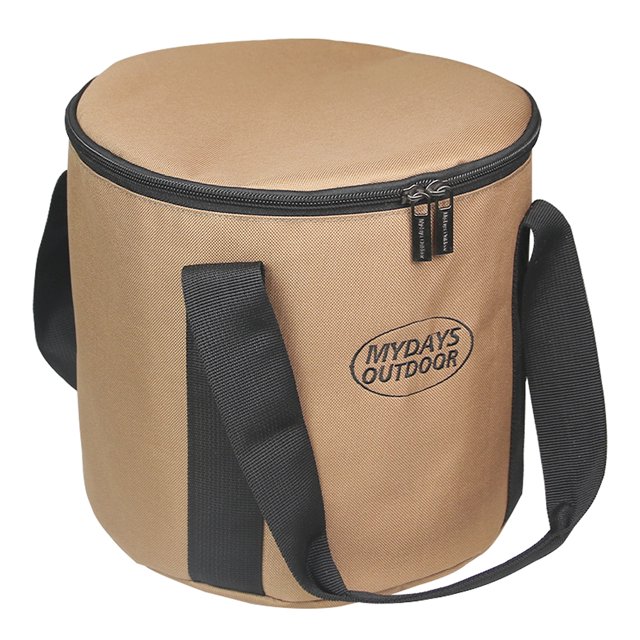 Organizador de utensilios de cocina bolsa redonda resistente al desgaste para acampar accesorios para herramientas de Picnic