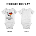 thumbnail image 3 of I Heart My German Unlce Germany Love Flag Baby One-Pieces Baby Bodysuit (White, 6-12 Months), 3 of 5