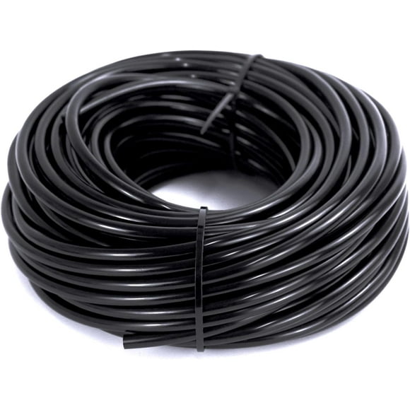 shiyou-100ft 1/4 inch Blank Drip Irrigation Tubing,1/4 Irrigation Tubing Drip Irrigation Parts Drip Line Irrigation Hose for Drip Irrigation System, Garden Watering Tube Line for Garden Irrigation Sy