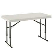 4 Folding Tables Lifetime 4 Adjule Folding Table Almond 80161