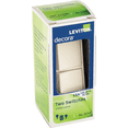 thumbnail image 2 of Leviton 5634-TS Decora 5634-T 15 Amp, 120/277 Volt Single-Pole AC Combination Switch, Light Almond — Home & Garage Storage, Stackable Design, 2 of 3