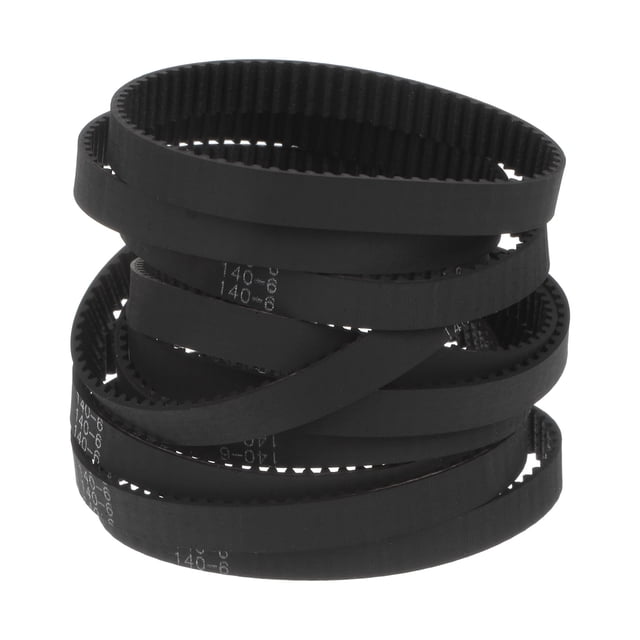 Paquete de 10 cintas de tiempo 2GT, bucle cerrado, cintas de caucho 140-2GT-6, ancho de 6 mm x longitud de 140 mm, cinta de tiempo para impresora 3D