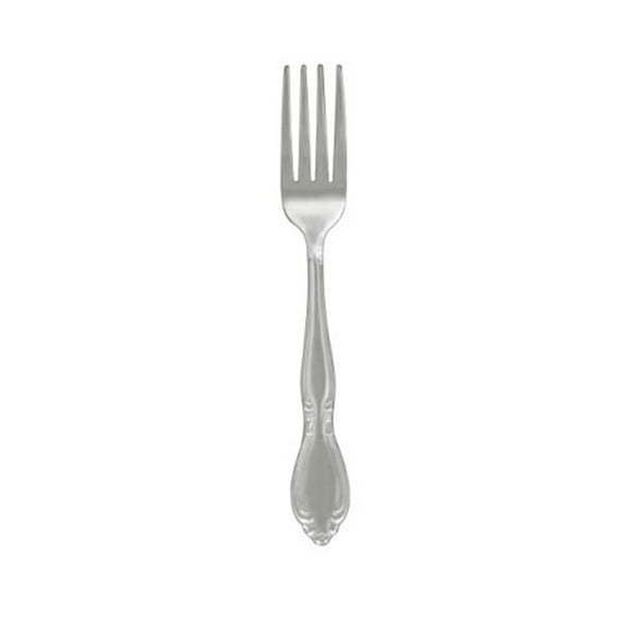Mountain Lodge Flatware Set - 46 Piece Monogrammed Dinnerware - Rose Pattern - 8 Settings - Dishwasher Safe