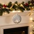 thumbnail image 5 of Silver Glitter Foam Christmas Ball Ornament, Rhinestone Beaded Hanging Bauble for Christmas Tree Decor Wreath Mantel Holiday Home Decor, 5 of 6