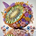 thumbnail image 1 of 5D DIY Parcial Perforación Especial Diamante Painting Kit Kiwi 30x30cm, 1 of 9