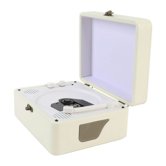 CD Player with Speakers, Rechargeable CD Player 3.5mm Jack USB Disk Playback Repeat Function for Kitchen for Bedroom