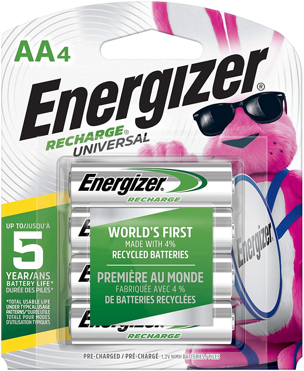 Energizer AA Rechargeable NiMH Batteries - 4 Pack + 30% Off!