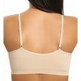 thumbnail image 5 of Women's Lily Of France 2171941 Seamless Comfort Bralette - 2 Pack (Barely Beige/White S/M), 5 of 5