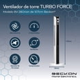 thumbnail image 2 of Ventilador De Torre bv-28 Orion Turbo force 107cm de alto silencioso con oscilación Beckon, 2 of 8