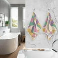 thumbnail image 6 of SKYSONIC Towels 2 Pack, Hippie Lips Print for Bathroom Kitchen Travel 16×28 inch, Cotton Bath Towels Lightweight Quickdry for Bathroom Ktichen Travel SPA Gym, 6 of 7