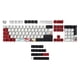 thumbnail image 2 of Juego de teclas PBT de 123 teclas para teclados profesionales de 61, 64, 68, 87, 96, 98 y 108 teclas. Rojo, 2 of 8