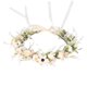 thumbnail image 2 of Corona floral, diadema de flores para novia, corona para el cabello, guirnalda para el cabello, halo de flores, tocado floral bohemio, 21 x 21 cm, 2 of 4
