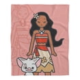 thumbnail image 1 of Cobertor Frazada Disney Moana 127 cm x 152 cm coral, 1 of 4