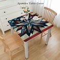 thumbnail image 2 of HAOXIT Square , Washable Table Cover for Party Picnic Dinner Decor 48''x48'', 2 of 7
