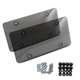 thumbnail image 3 of Licencia 2 PCS Protector de Matrícula Marcos de matrícula Incalebrantable Conpas de Tornillo, Cubierta de Placa A Prueba de Polvo Para Automóviles, Camiones, 3 of 4
