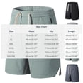 thumbnail image 3 of Besolor Mens Workout Shorts Lightweight Breathable Quick Dry Summer Athletic Running Elastic Waist Drawstring Shorts with Zipper Pockets(Large,Gray), 3 of 5
