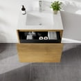 thumbnail image 6 of Madeira 20 in. Oak Wall Mount Single Sink Bath Vanity with Acrylic Top and Integrated Sink, 6 of 11