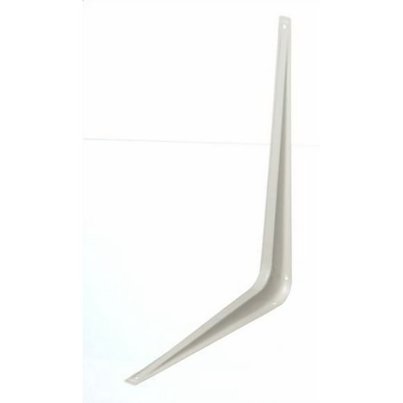 Support de tablette12 po x 14 po blanc 1 pièce Les supports de tablettes sont idéals pour le placard, le garage, le cabanon et pour tout besoin en matière d'étagère.