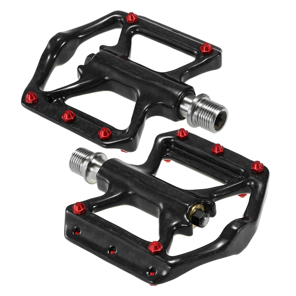 Ultra Light Bike Pedals Lightweight Carbon Fiber Platform Pedals Three