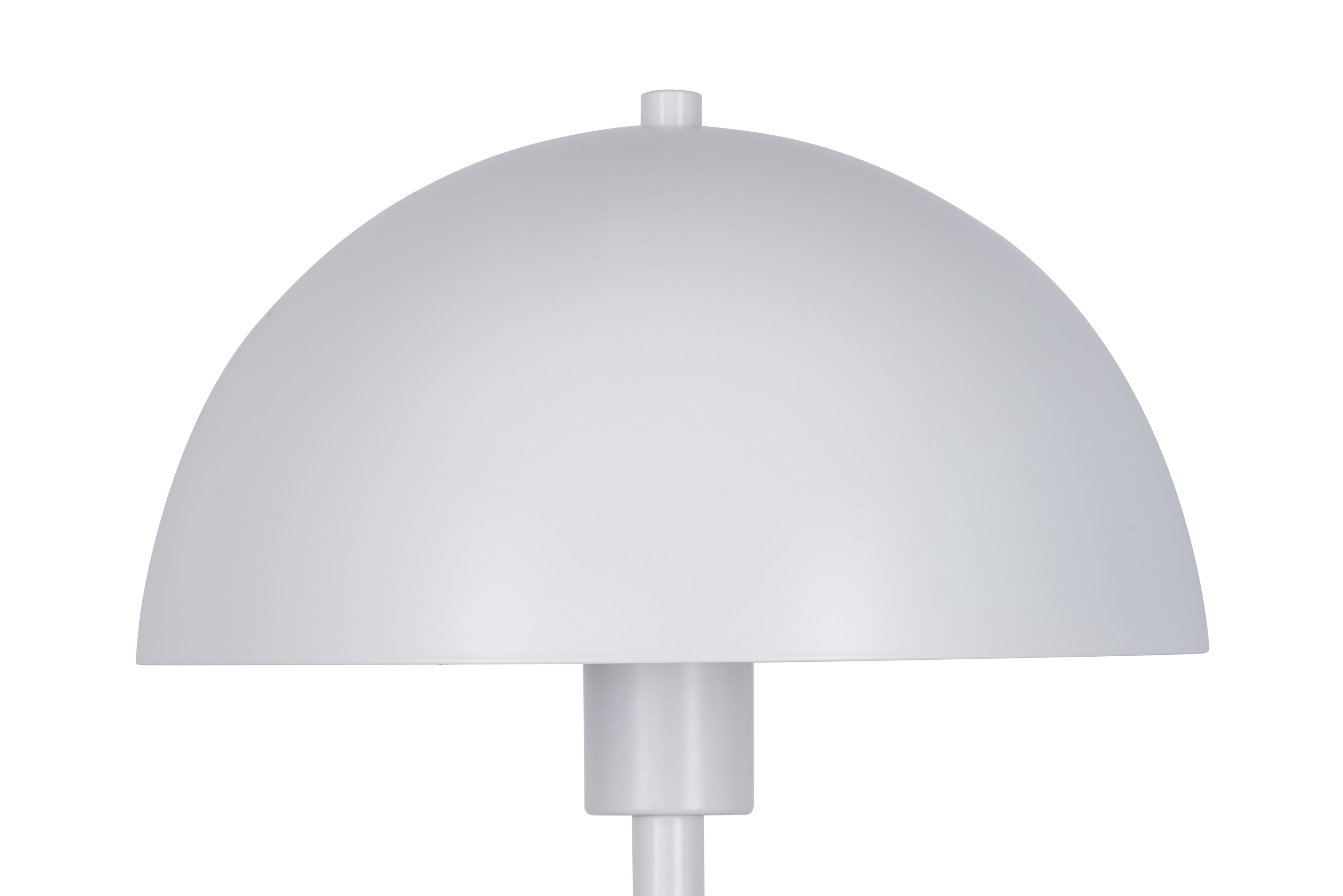 Kenroy Home Vega 56'' Floor Lamp with White Metal Dome Shade Modern Floor Light Fixture for Living Room, Bedroom, or Office, White