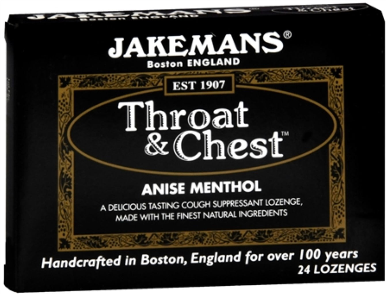 Jakemans Throat & Chest Menthol Cough Suppressant Anise Flavor, 24ct, 4