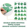 thumbnail image 3 of Pegatinas decorativas para ventana del día de San Patricio, pegatinas de trébol para ventanas de cristal, calcomanía para ventana de trébol de buena suerte para fiesta en casa, 3 of 5