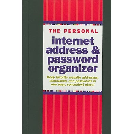 The Personal Internet Address & Password Logbook (Best Personal Password Manager)