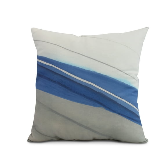 Simply Daisy, 20" x 20" Boat Bow Wood, Geometric Print Outdoor Pillow, Taupe