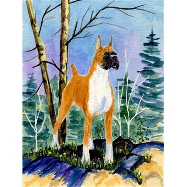 Drapeau de Jardin Taille Boxeur 11 x 15 Po.