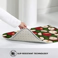 Bathroom Rugs, Red Fruit20x31.5in Kitchen Mats for Floor, Non Slip Area