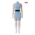 thumbnail image 2 of Women Powerpuff Girls Dress Set Blossom Buttercup Bubbles Dress With Belt Set Halloween Fancy Dress, 2 of 10