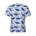 thumbnail image 6 of Qekee Whale Classic Fit T-Shirt Men's Shirt Men's Tight Short Sleeves for Exercise, Running, Mountaineering - Whale, 6 of 9