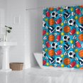 thumbnail image 2 of Baseball Football Pattern Shower Curtain 72"x72" ,Bathroom Decorative Shower Curtains Set with 12 Hooks,Modern Waterproof Washable Shower Curtain, 2 of 6