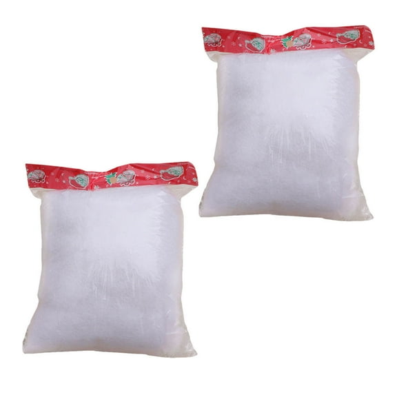 FRCOLOR 2 Bags Christmas Fake Snow Cotton Artificial Snowflake for Crafts