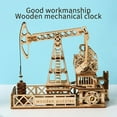 thumbnail image 3 of 3D Wooden Oil Derrick Model Kit, Creative Assembly Structure Puzzle, Educational DIY Building Set for Adults & Teens, Unique Collectible Display and Home Office Decor, 3 of 6