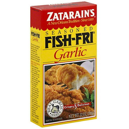 Zatarain's Fish-Fri Garlic Seasoning, 12 oz (Pack of 12)