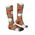 thumbnail image 3 of Easygdp Various Pumpkins Soccer Socks Sport Knee High Socks Calf Compression Athletic Socks for Men and Women, 3 of 9