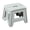 Gray, variant on LWVITH Folding Step Stool 10", Foldable Plastic Stool with Handle, Non-Slip Surface Supports Adults for Kitchen Bathroom RV Small Spaces, Portable Foot Stool, Convenient Household Helper