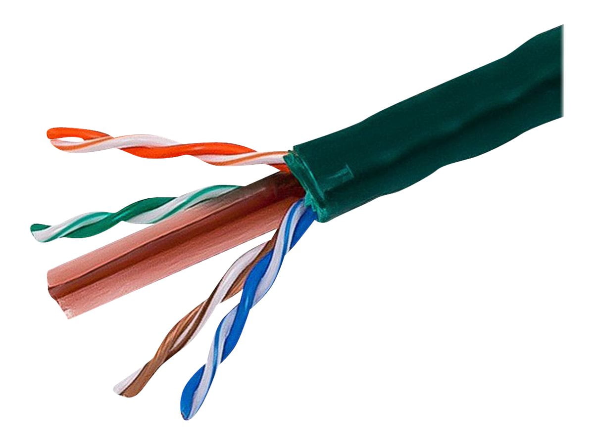 Monoprice Bulk cable 1000 ft UTP CAT 6 stranded green