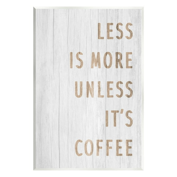 Stupell Industries More Coffee Kitchen Phrase Food & Beverage Painting Unframed Art Print Wall Art, 10 x 15